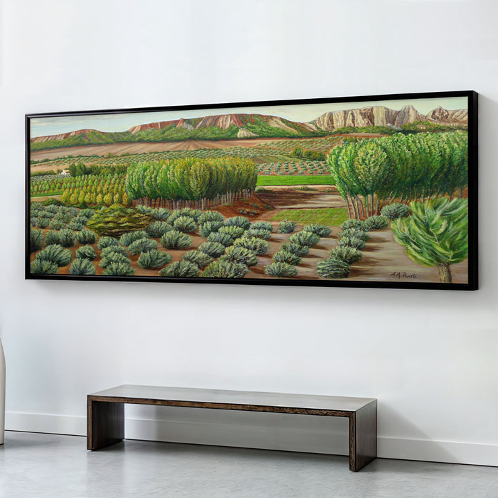 BRIGHT MORNING IN ALCUDIA , PANORAMIC ART