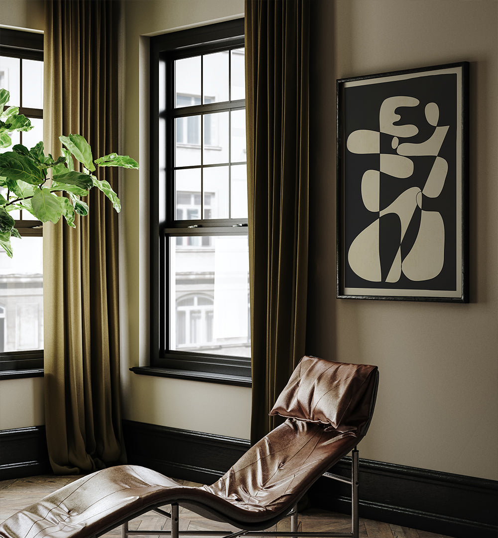 MODERN ABSTRACT CONTRAST – NOIR , ABSTRACT PAINTINGS