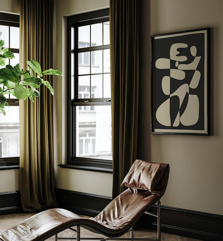 MODERN ABSTRACT CONTRAST – NOIR , ABSTRACT PAINTINGS