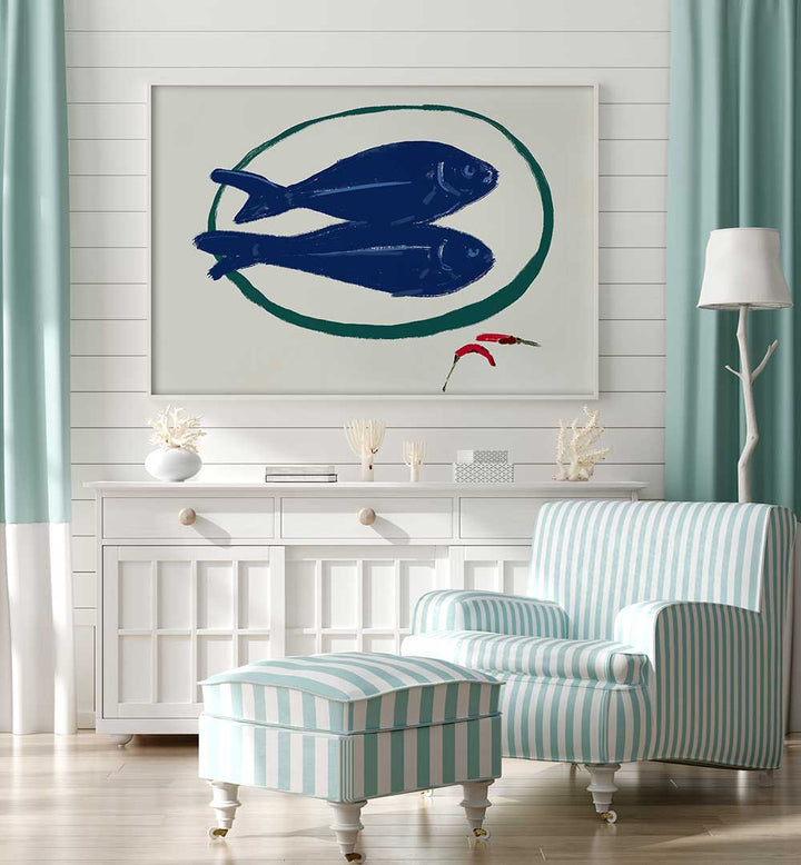 BLUE FISH AND SPICE , KITCHEN POSTERS
