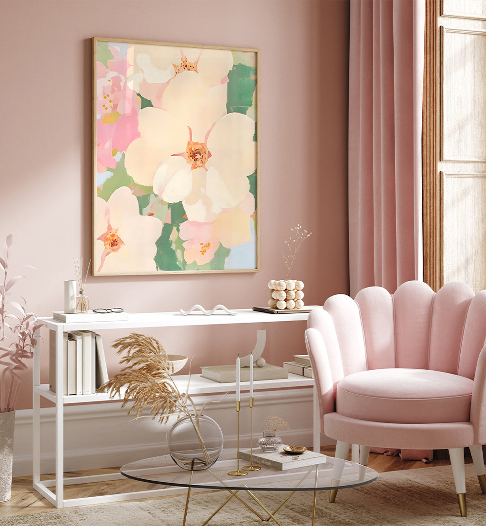 PETALS OF SERENITY , FLORAL FLOWER PAINTINGS