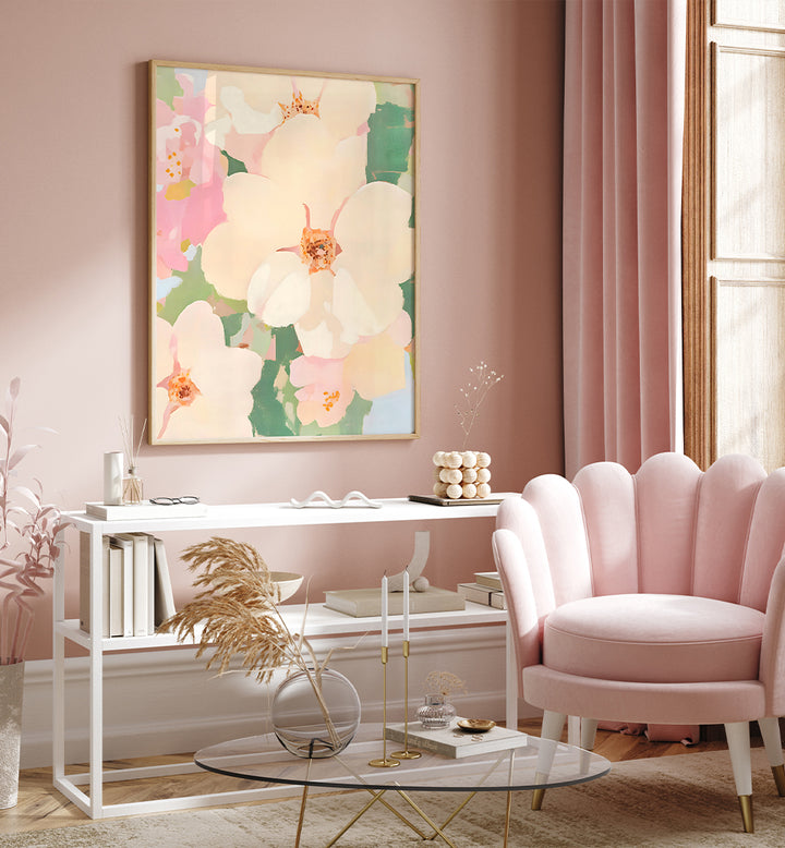 PETALS OF SERENITY , FLORAL FLOWER PAINTINGS