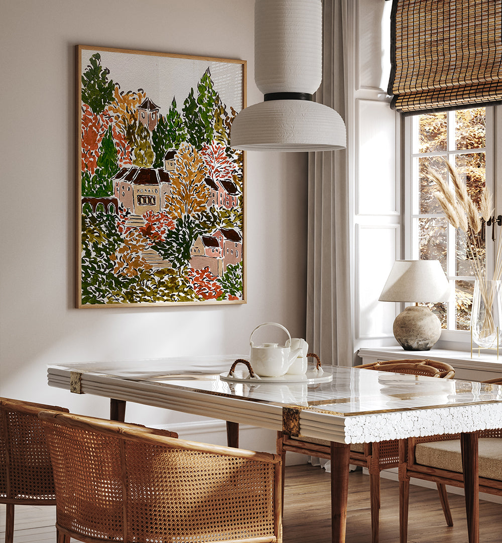AUTUMN IN BAVARIA , FLORAL FLOWER PAINTINGS