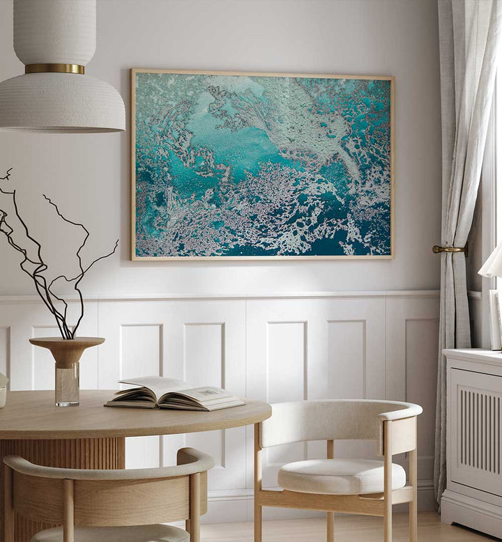 Transform your space with RELIEF OF THE SEA, ABSTRACT PAINTINGS showcasing the ocean's fluid beauty in vibrant colors.