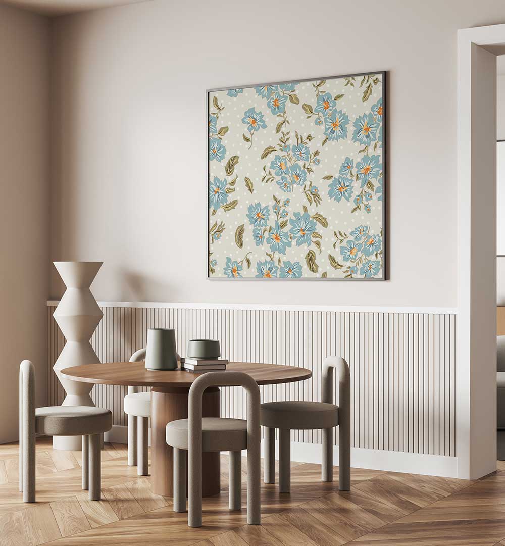 Brighten your space with FLORAL HERITAGE VII, PATTERN ART PRINTS, combining traditional motifs and modern design.