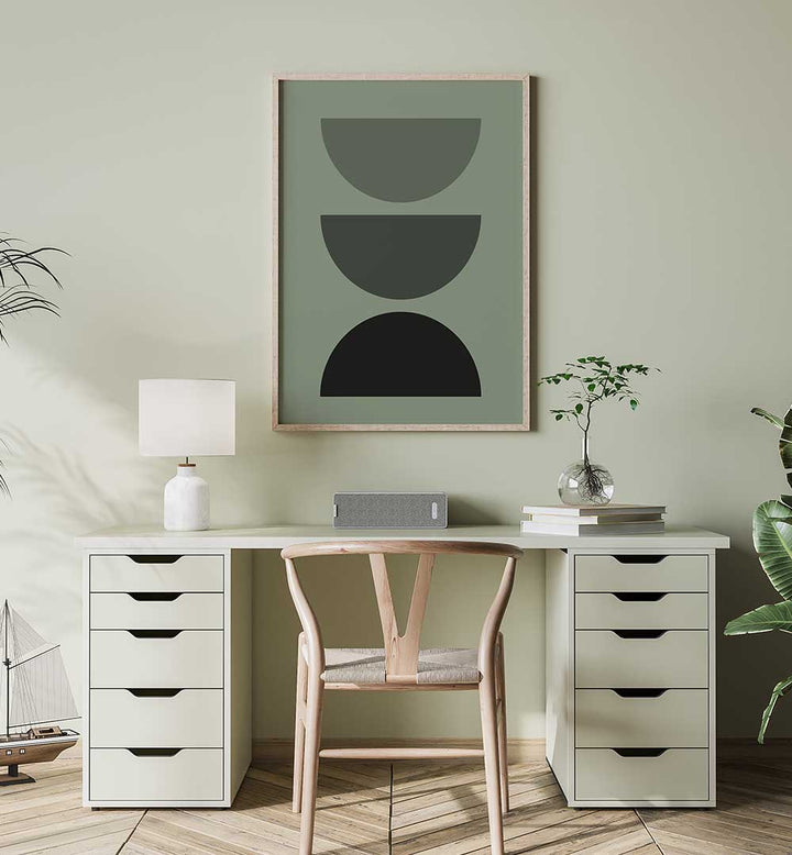 BAUHAUS BOHO PINK II , BOHO ART PAINTINGS