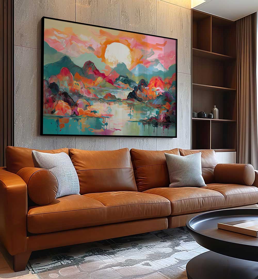 COLORFUL LANDSCAPE , LANDSCAPE PAINTINGS