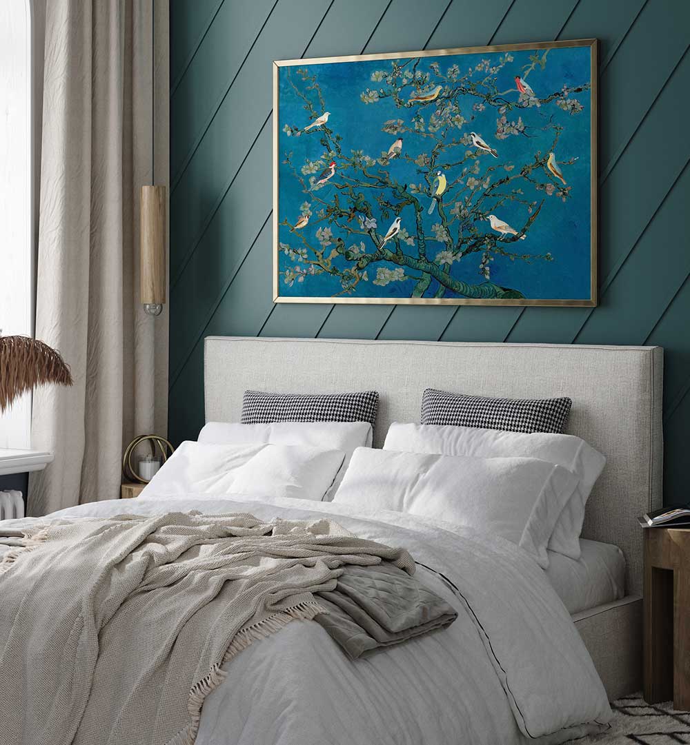 BIRDS IN BLOSSOM , ANIMAL PAINTINGS