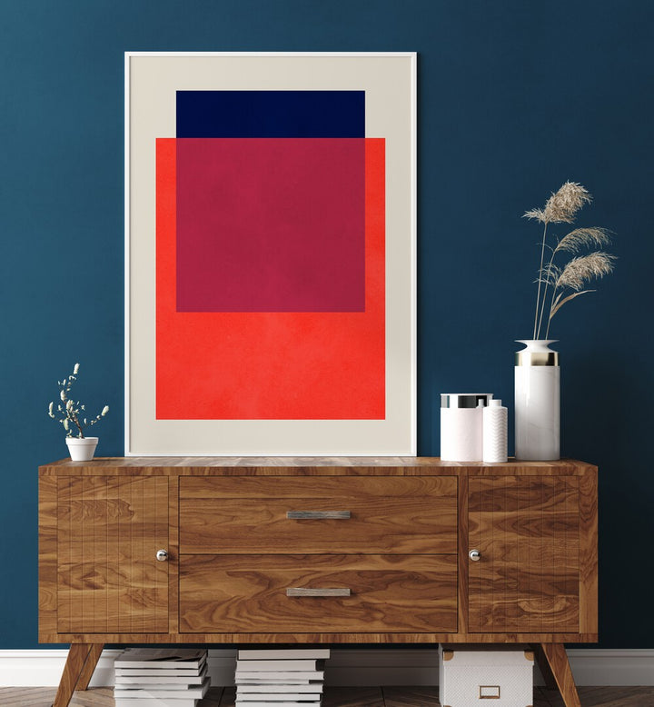 Vibrant COLORFUL OVERLAY IV, GEOMETRIC ART PRINTS showcased in a stylish setting, perfect for creative projects.