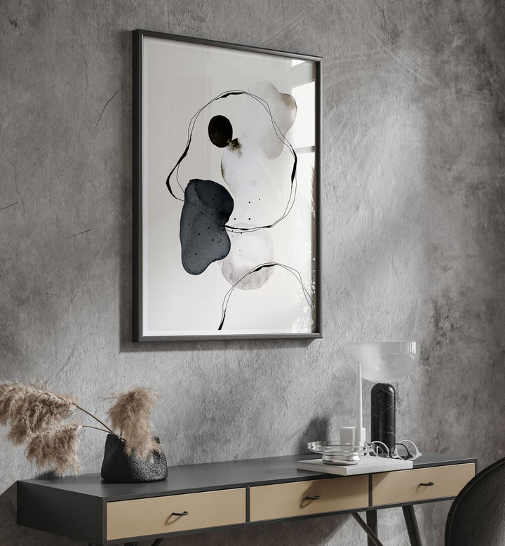 Transform your space with ABSTRACT WORLD I, ABSTRACT PAINTINGS from The Miuus Studio, featuring captivating modern art.
