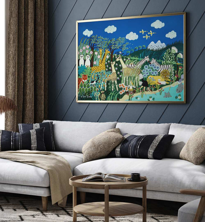 Bright and colorful "A WINDY DAY, KIDS ROOM PAINTINGS" to inspire creativity in your child's space. Perfect for decor!