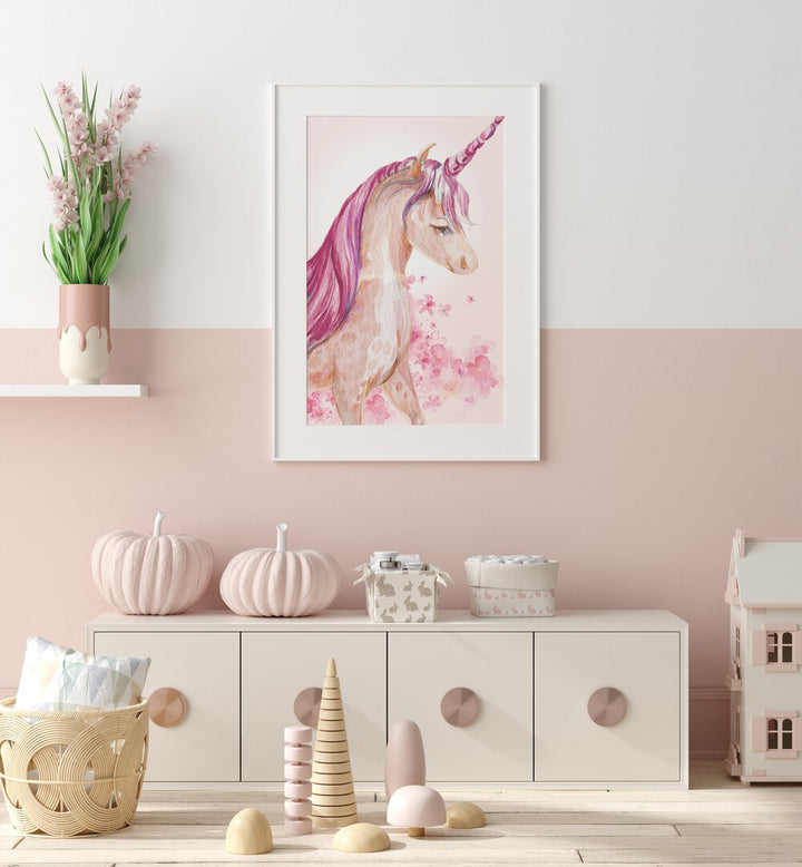 Vibrant BLOSSOM UNICORN, KIDS ROOM PAINTINGS add magic and charm to your child's space with enchanting artwork.
