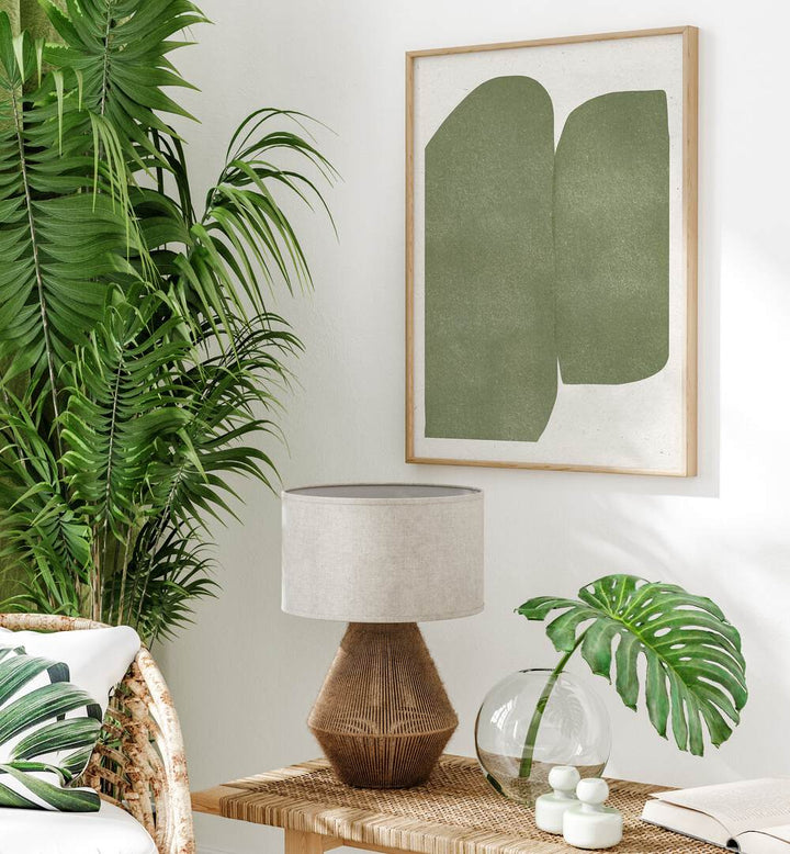 Stylish GREEN PAPER CUT MODERN, ABSTRACT PAINTINGS enhance your living space with contemporary elegance and texture.