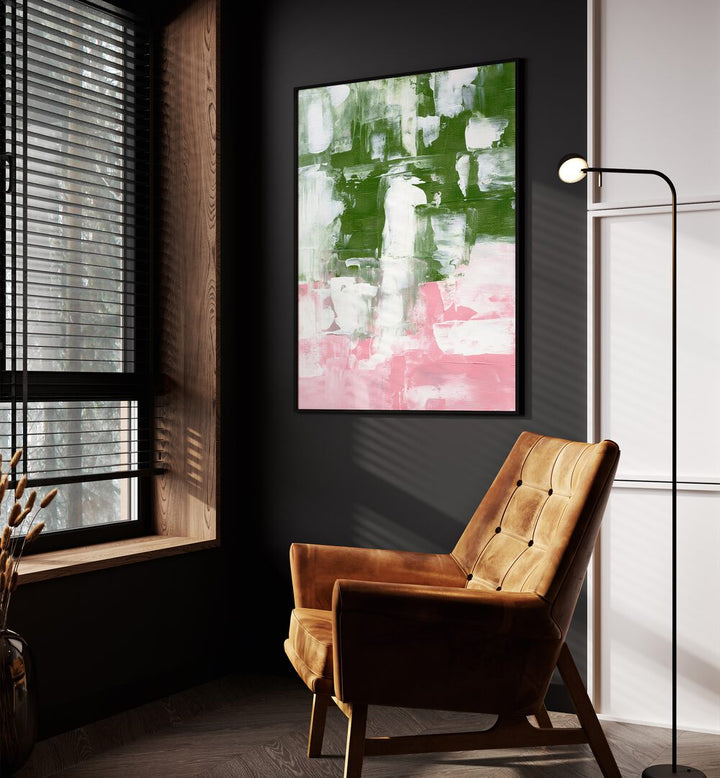 OLIVE PINK , ABSTRACT ART PAINTINGS