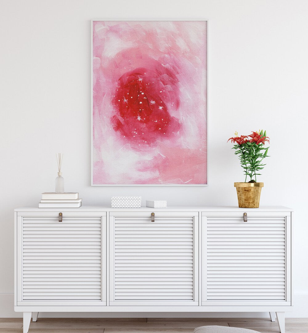 HEART NEBULA , ABSTRACT ART PAINTINGS