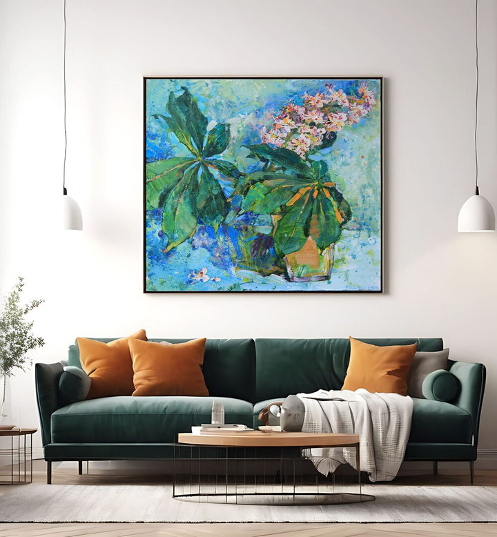 Bright and colorful CHESTNUT FLOWERS, FLORAL FLOWER PAINTINGS, perfect for enhancing your home decor and ambiance.