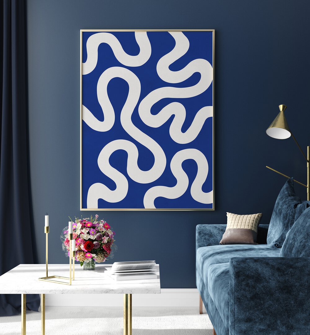 Stunning UNDULATING CURVES III, ABSTRACT PAINTINGS, showcasing fluid design and elegance for modern interiors.