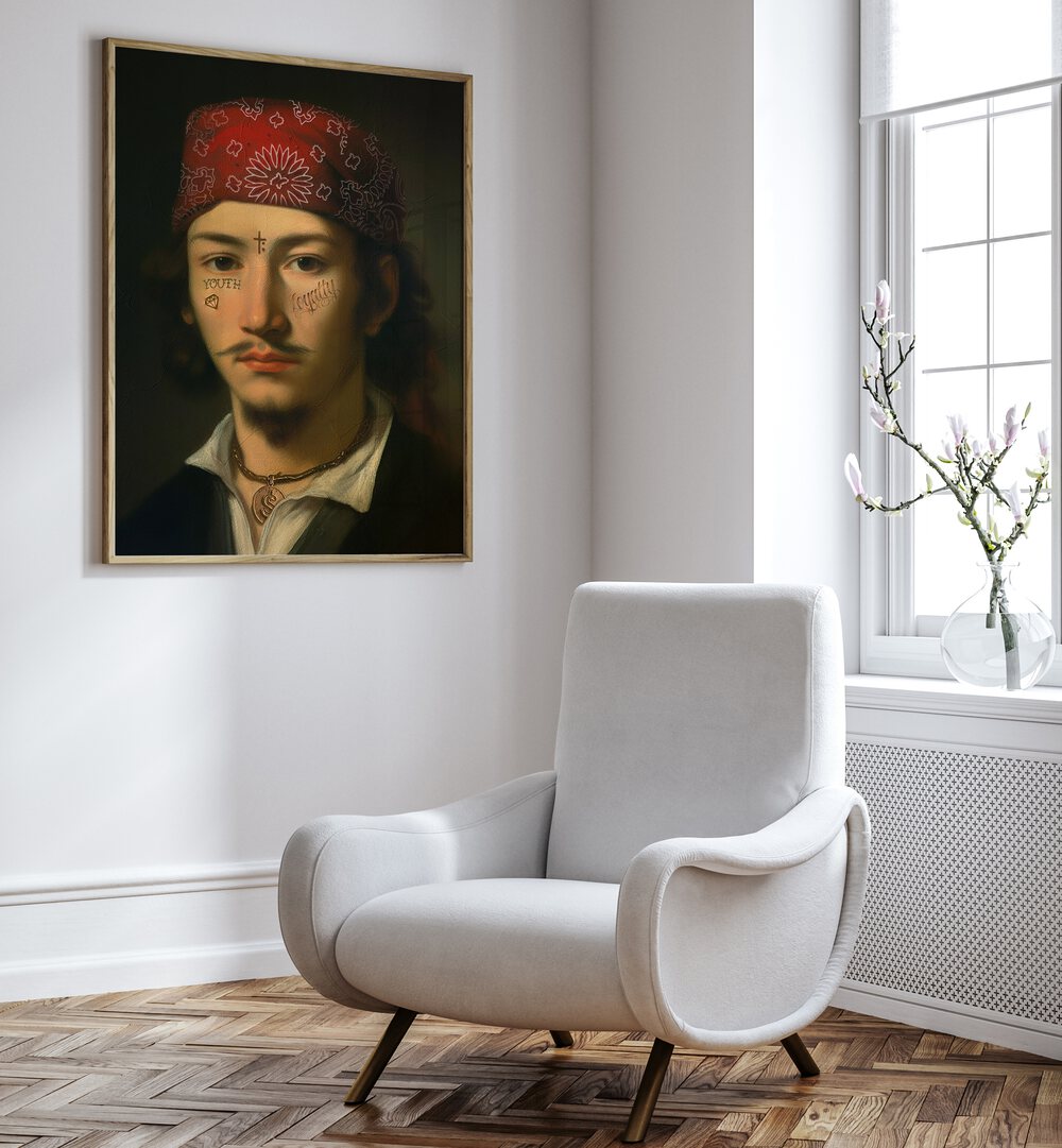 Stylish LATIN GANG, ALTERED ART PRINTS by Dikhotomy enhance modern decor with urban artistry and cultural flair.