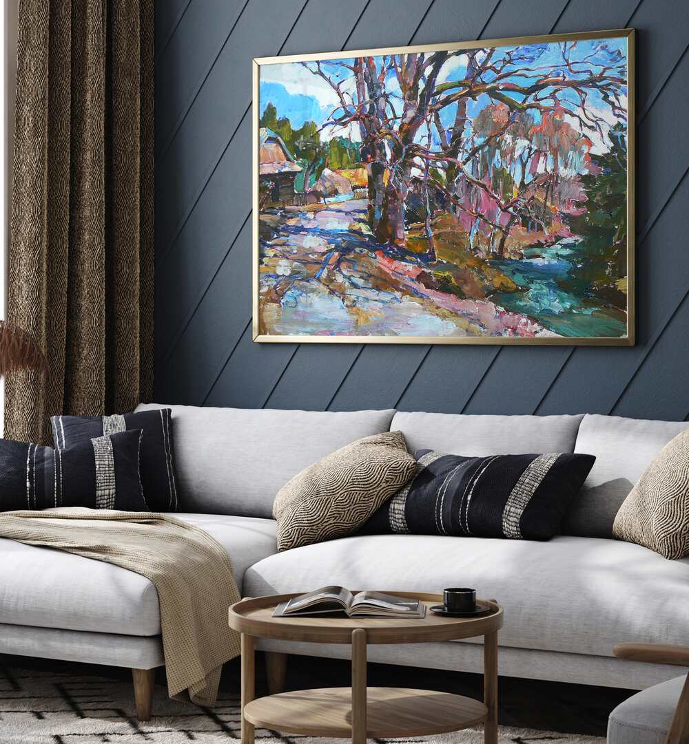 EARLY SPRING , LANDSCAPE PAINTINGS