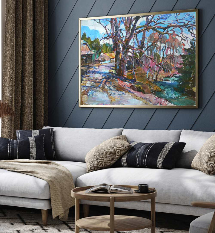 EARLY SPRING , LANDSCAPE PAINTINGS