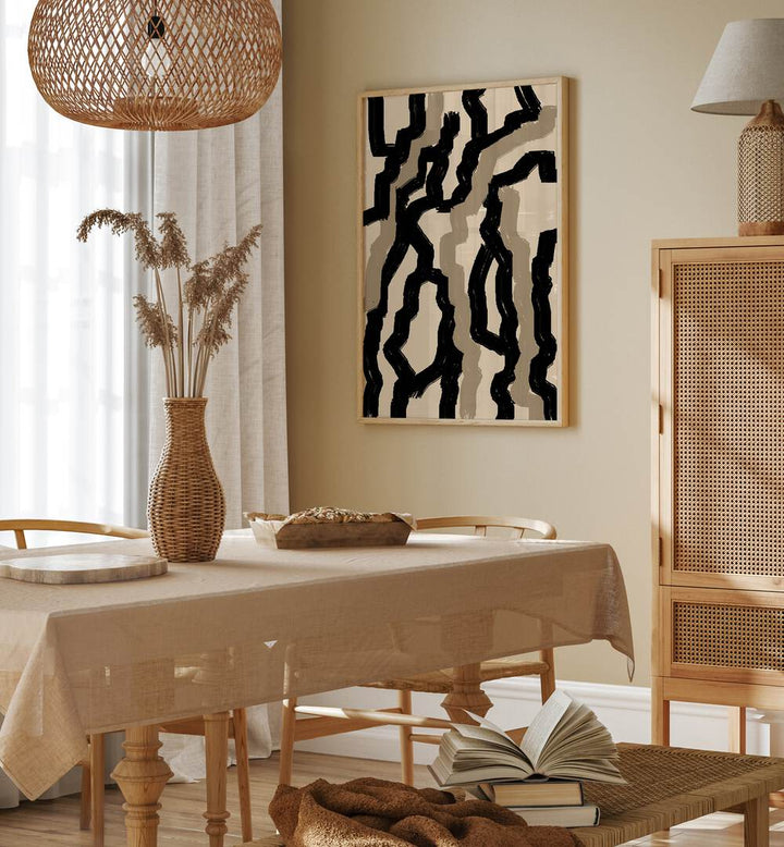 Stylish ABSTRACT LINES , ABSTRACT PAINTINGS from The Miuus Studio enhance modern interiors with emotional artistry.