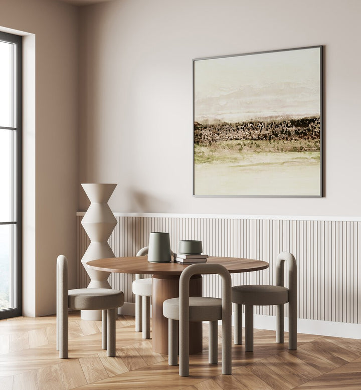 Stylish room featuring GREEN HORIZON, ABSTRACT PAINTINGS, perfect for enhancing any modern home decor.