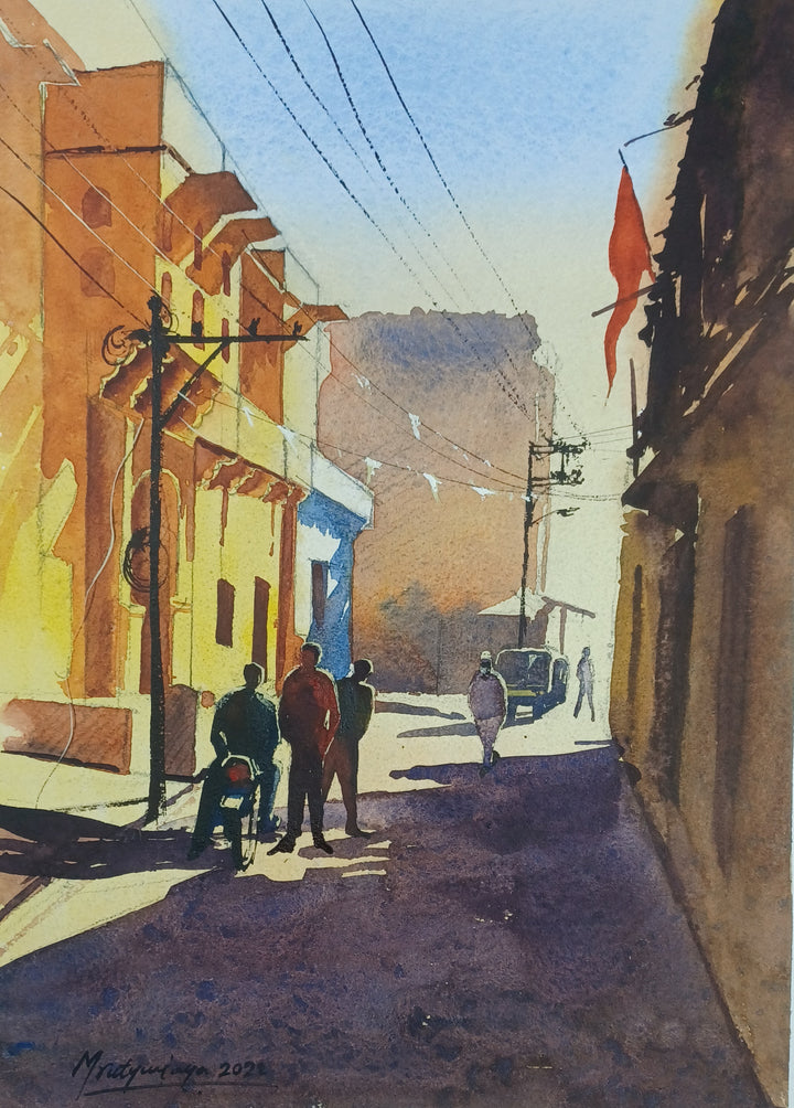 ENCHANTING BUNDI II ,HANDMADE ARTWORKS ,  SET OF 4  PAINTINGS