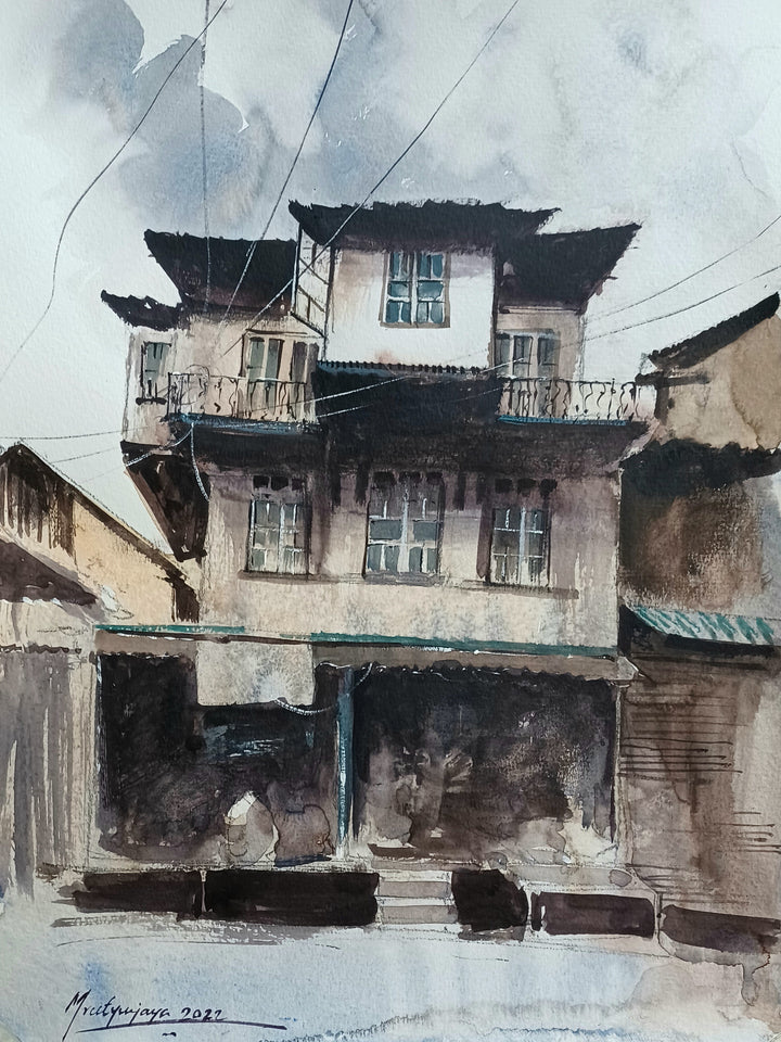 MASMERIZING SRINAGAR ,HANDMADE ARTWORKS ,  SET OF 6 PAINTINGS