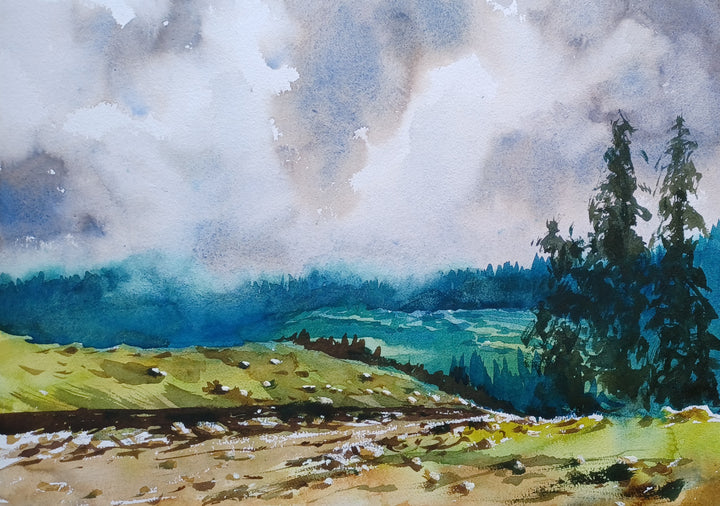 MASMERIZING KASHMIR ,HANDMADE ARTWORKS ,  SET OF 5 PAINTINGS