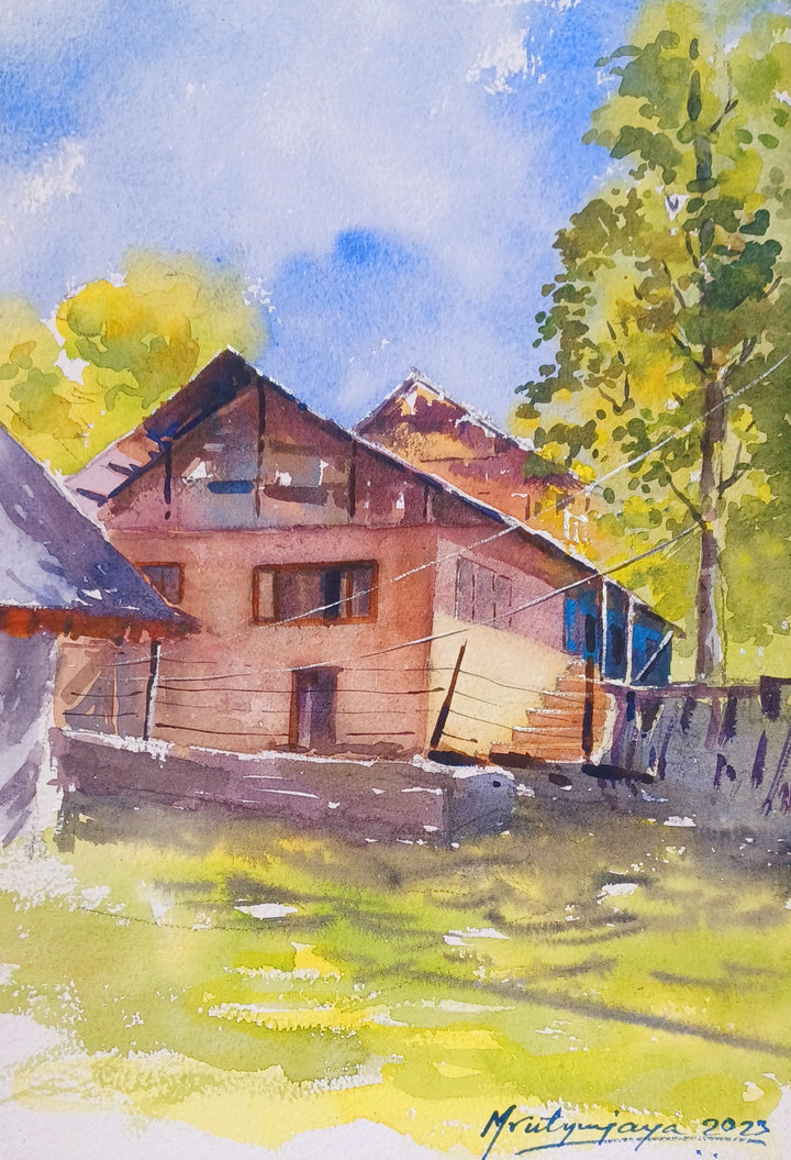 MASMERIZING KASHMIR ,HANDMADE ARTWORKS ,  SET OF 5 PAINTINGS