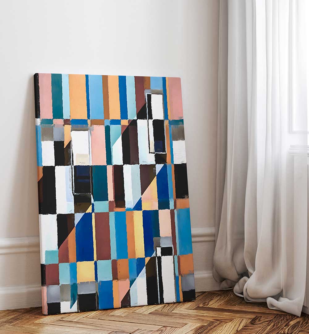 SCANDINAVIAN EARTH , GEOMETRIC ART PRINTS