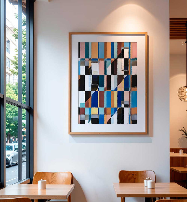 SCANDINAVIAN EARTH , GEOMETRIC ART PRINTS