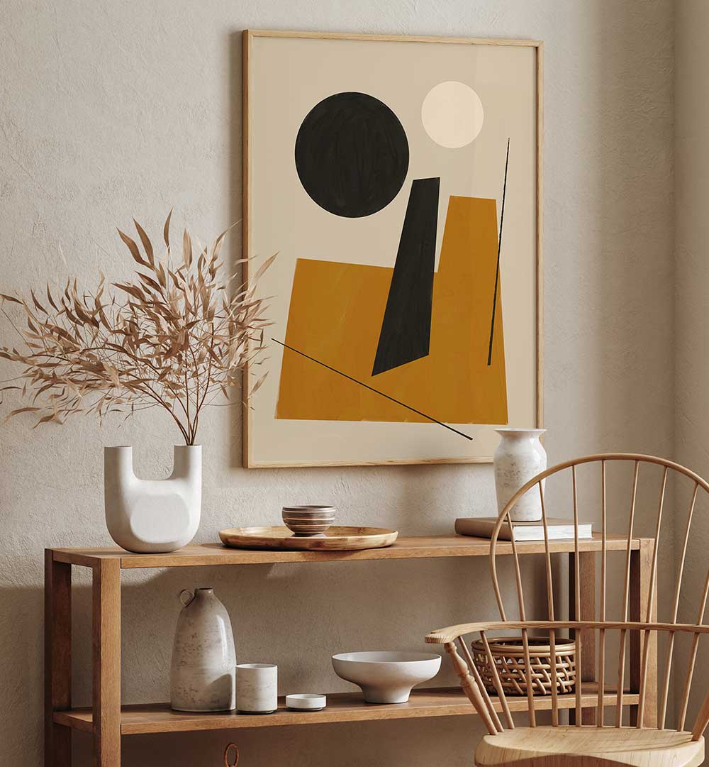 GEOMETRIC SHAPES ON NEUTRAL , GEOMETRIC ART PRINTS