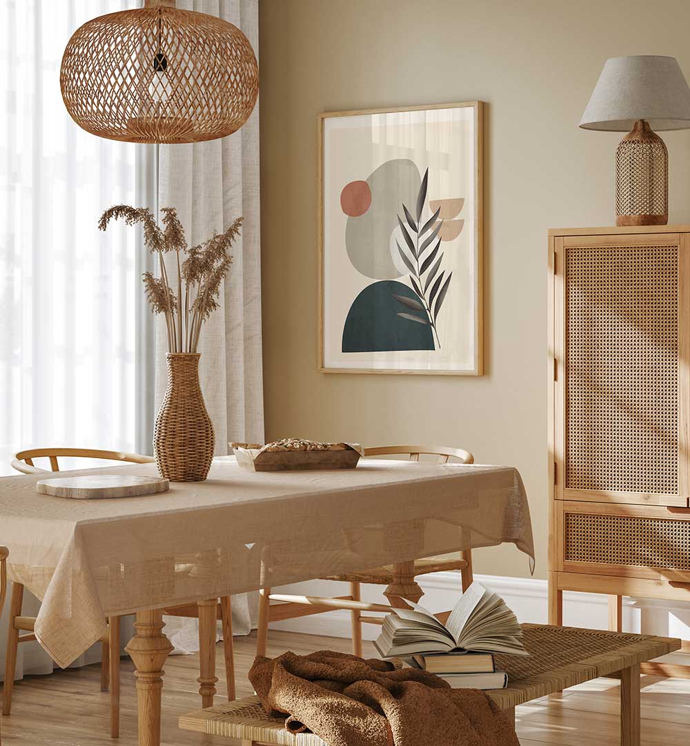 ABSTRACT NATURE MOMENT I , BOHO ART PAINTINGS