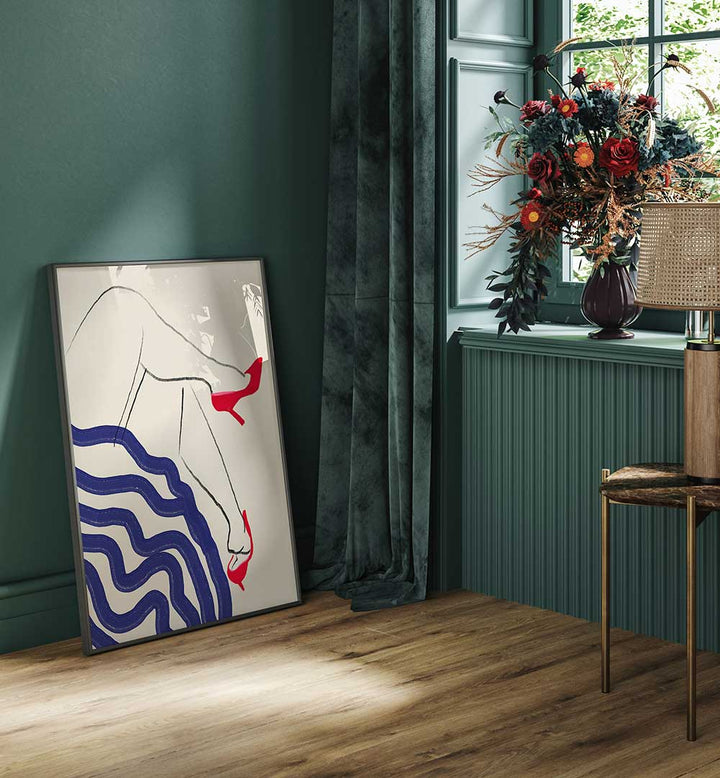 CRIMSON HEELS DANCE , FASHION POSTERS