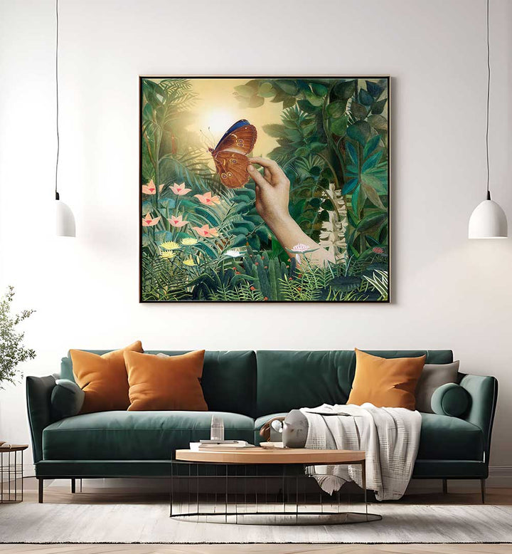 BUTTERFLY SUNRISE , ANIMAL PAINTINGS