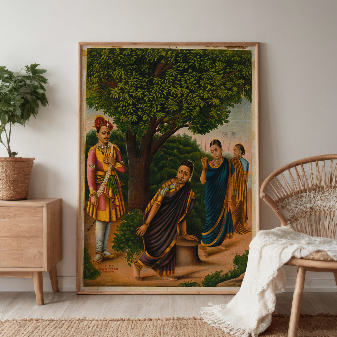SAKUNTALA WITH TWO WOMEN