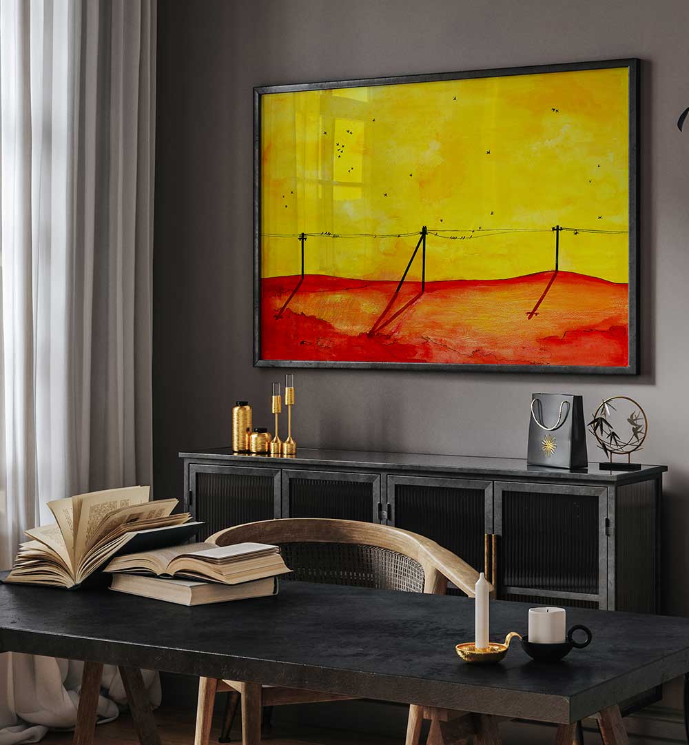 SUNSET , LANDSCAPE PAINTINGS