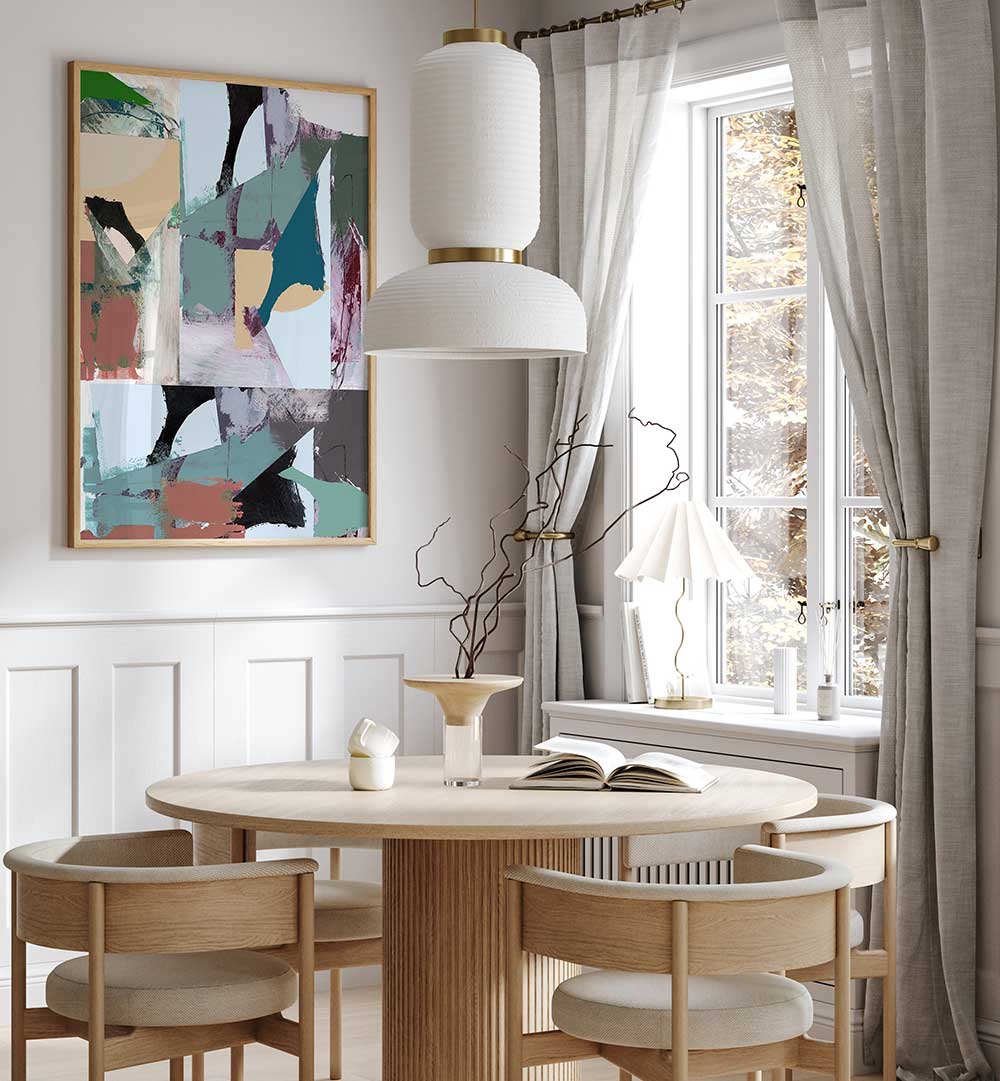 Brighten your home with ABSTRACT SHAPES XXI, a captivating piece from our ABSTRACT PAINTINGS collection.