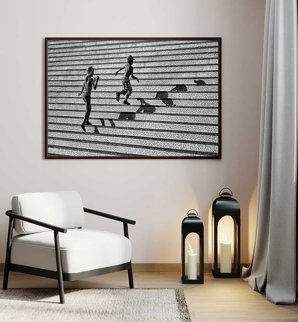 ON THE STAIRS , PHOTOGRAPHY PRINTS
