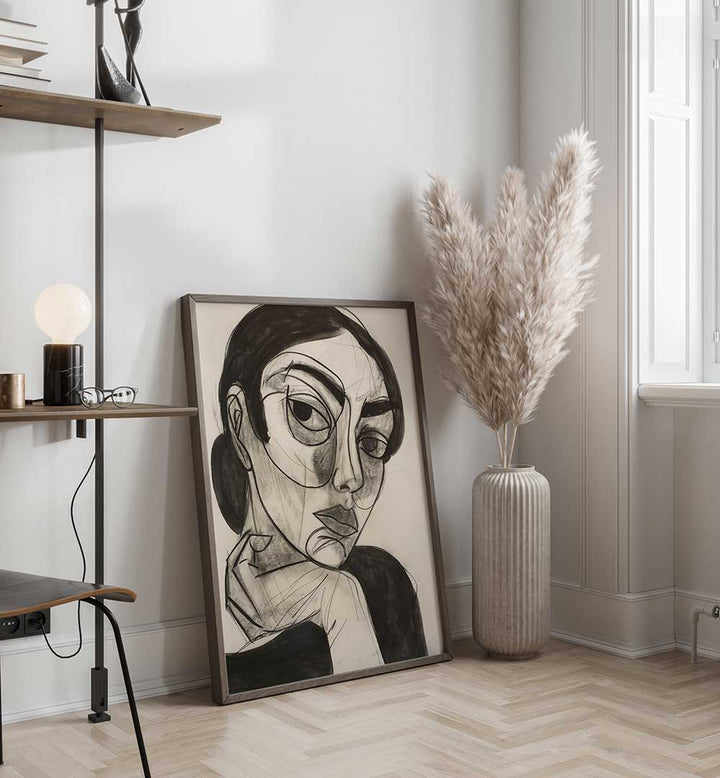 INTELECTUAL WOMAN , PORTRAITS & FIGURATIVE ILLUSTRATIONS