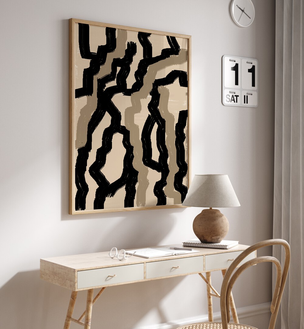 Enhance your decor with ABSTRACT LINES, ABSTRACT PAINTINGS from The Miuus Studio, evoking emotion and creativity.