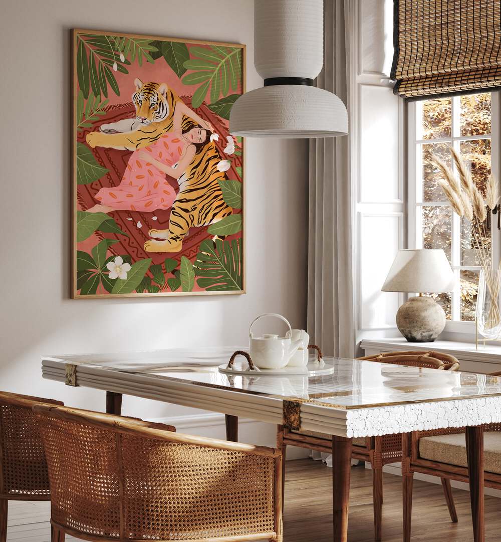 Serene LAZY AFTERNOON , PORTRAITS artwork by Petra Holikova, showcasing tranquility and beauty in a cozy setting.