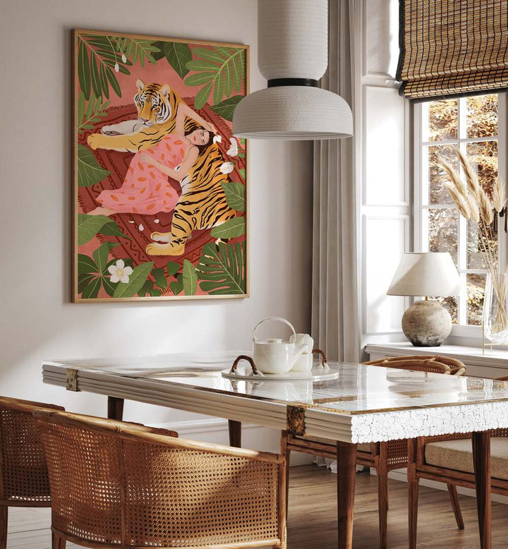 Serene LAZY AFTERNOON , PORTRAITS artwork by Petra Holikova, showcasing tranquility and beauty in a cozy setting.