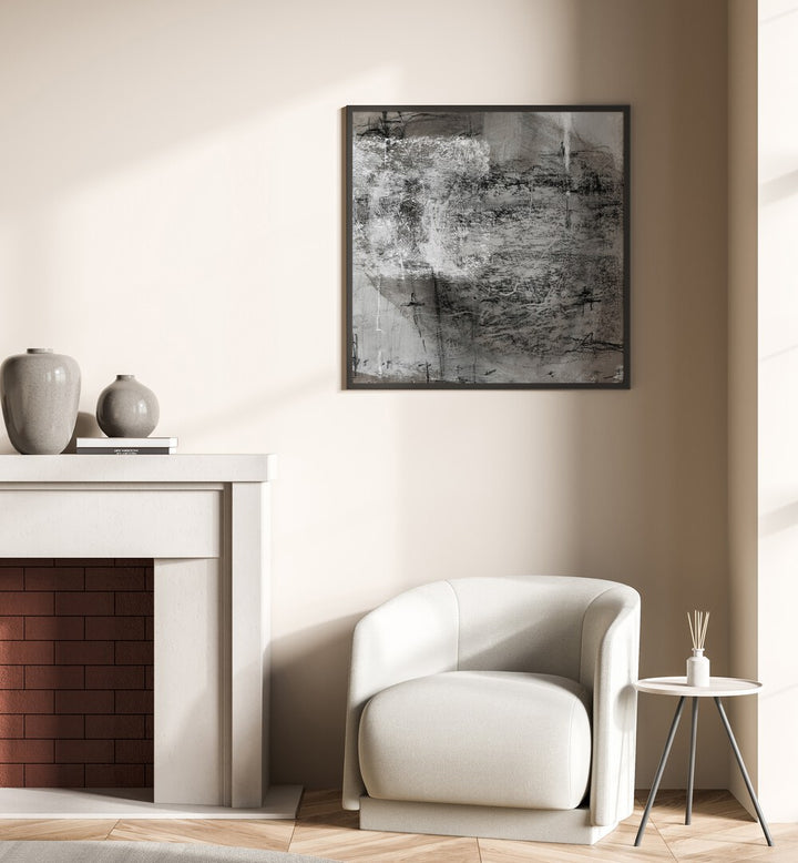 Stylish GREY BROWN TEXTURE PAINTING, ABSTRACT PAINTINGS enhance any room with warmth and sophistication.