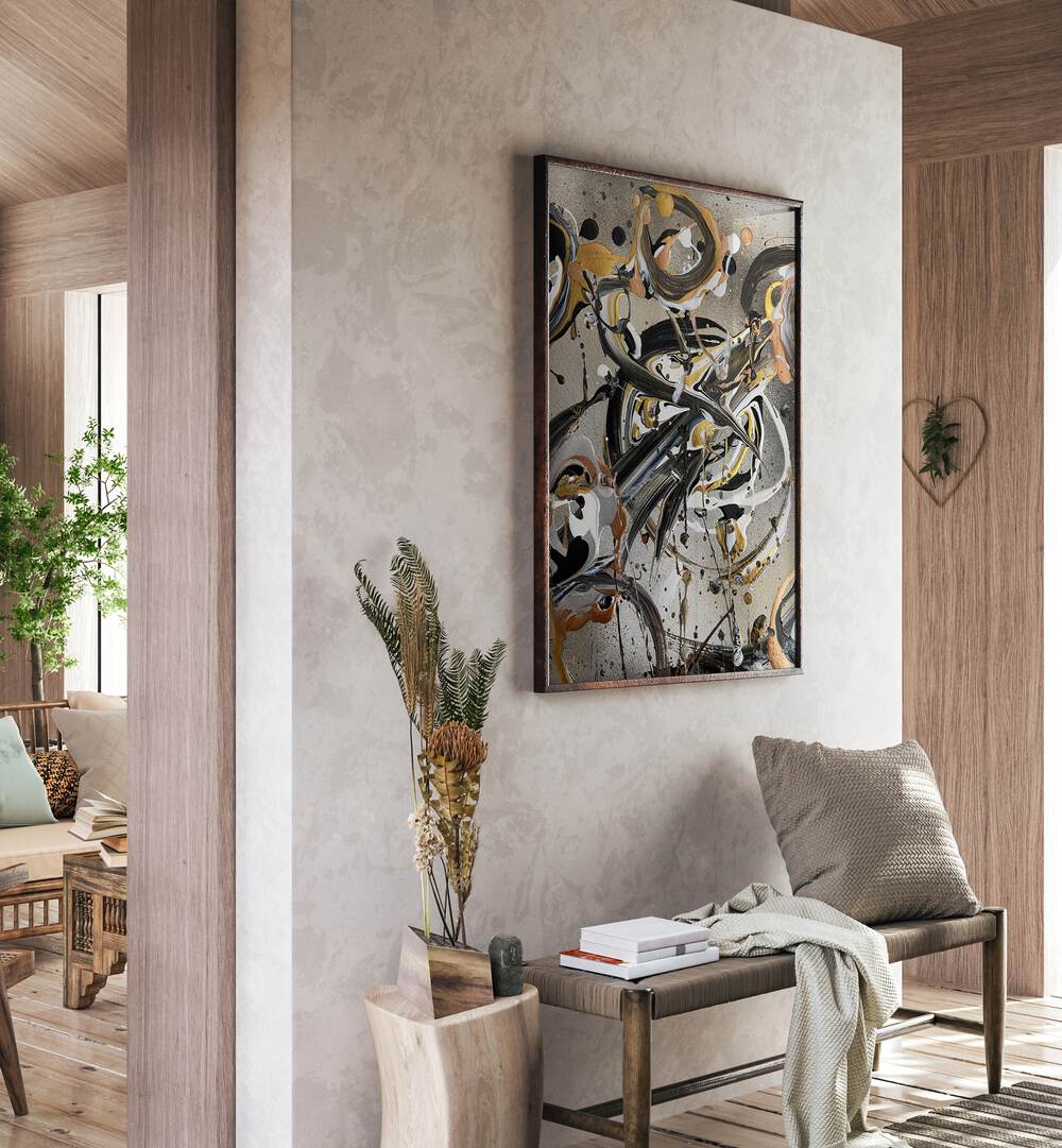 Transform your space with the YUKI I, ABSTRACT PAINTINGS, showcasing modern art's captivating allure.