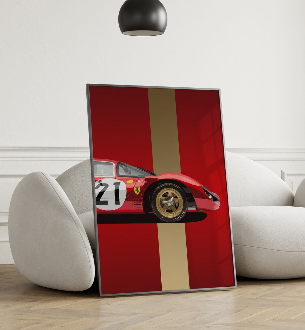 AUTOMOTIVE painting - FERRARI 330 by Asianmonk