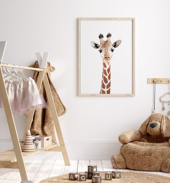 Charming BABY GIRAFFE, KIDS ROOM PAINTINGS enhance your child's room with playful safari vibes and delightful decor.