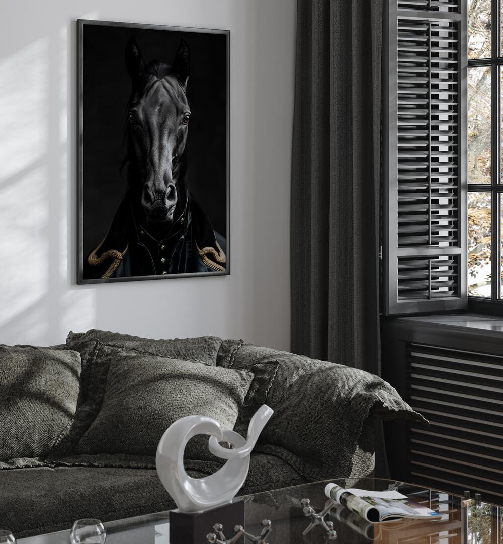 WILD SUITS - BLACK HORSE , ANIMAL PAINTINGS