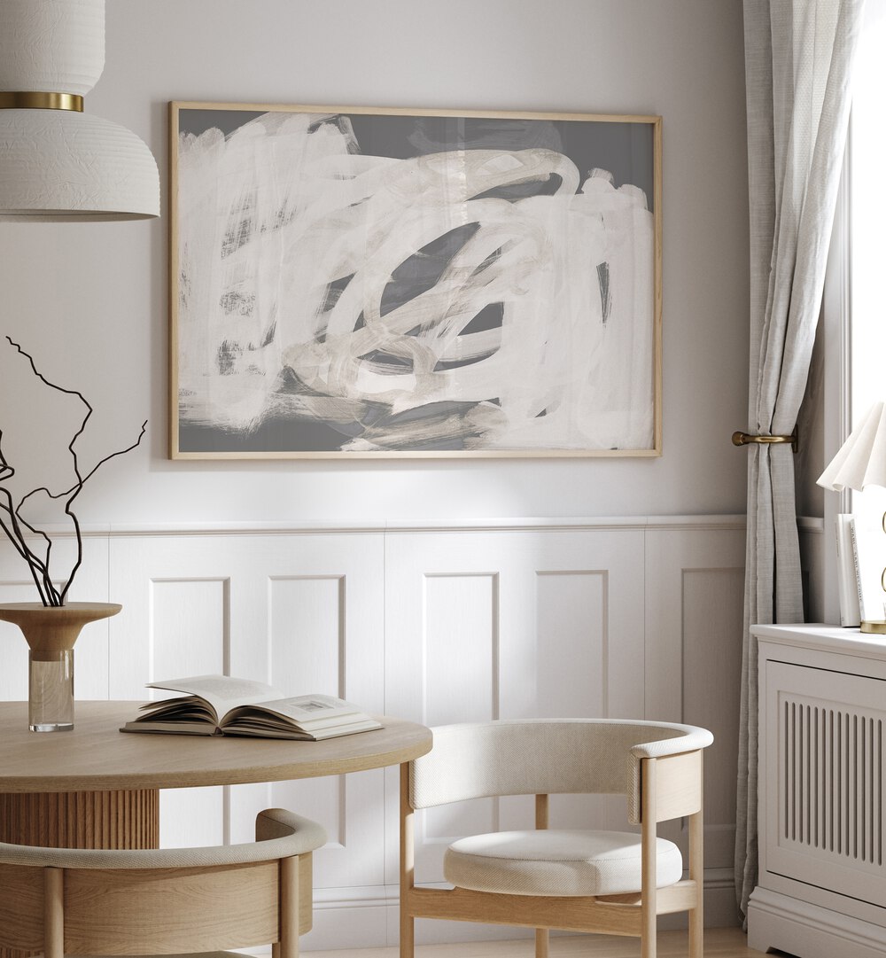Stylish BRUSHSTROKES SOFTTONES, ABSTRACT PAINTINGS enhance modern spaces with warmth and elegance. Perfect for your decor!